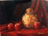 "Chinese Jar and Red Apples"