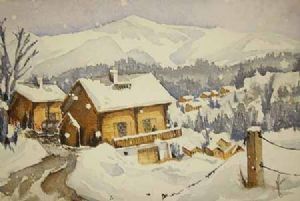 "Snow Capped Cabins"