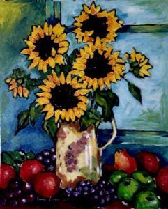 "Sunflowers and Fruit"