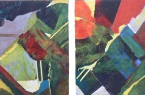 "Diptych : Abstract"