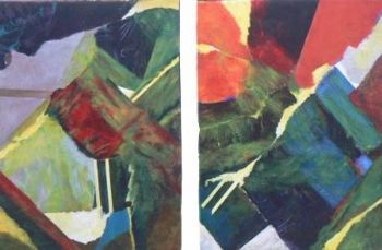 "Diptych : Abstract"