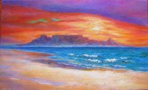 "Sunset from Blouberg Beach"