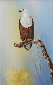 "Fish Eagle(Set of Two Paintings)"