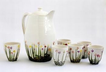 "Poppy Field (Jug and 6 Tumblers)"