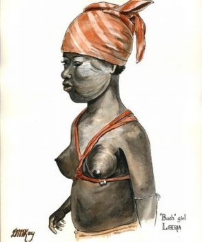 "Bush Girl, Liberia"