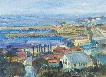 "Fog rolling in over Kalk Bay"
