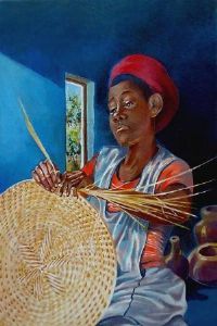 "Female Mat Weaver, KZN"