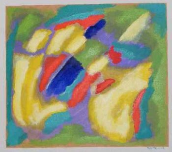 "Explosion in Yellow Red Blue Green"