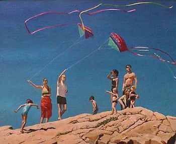 "Kite Flying, Plettenberg Bay"