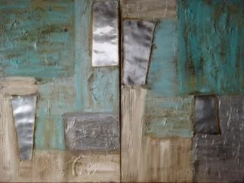 "Green Abstract 1&2"