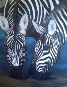 "Two Zebra"