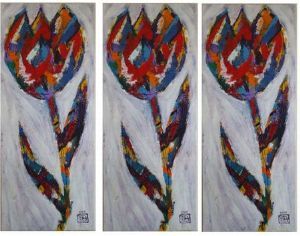 "Three Majestic Tulips"