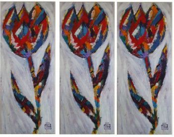 "Three Majestic Tulips"