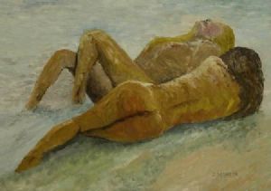 "Two Girls in the Waves 1"