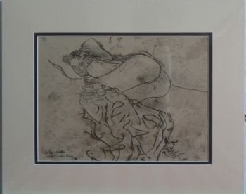 "Female Nude 1 after Gustav Klimt"