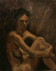 "Seated Nude"