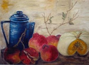 "Pomegranates and Pumpkin"