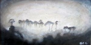 "Trees in the mist"