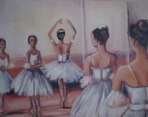 "Ballerinas in studio"