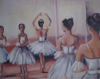 "Ballerinas in studio"