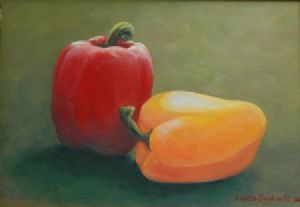 "Yellow and red peppers"