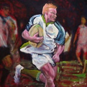 "Rugby #3 - Breaking Expression"