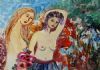 "Two Nudes in a Garden"