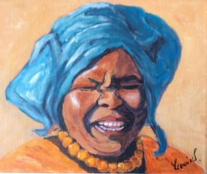 "Laughing Xhosa Woman"