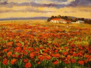 "Field of daisies"