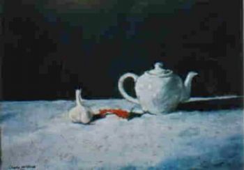 "Chili with Teapot and Garlic"