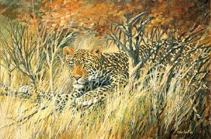 "Autumn Creeps In - Leopard"