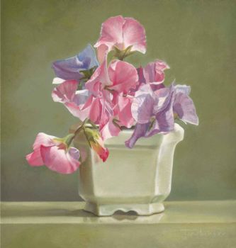 "008 Sweet Peas Giclée"