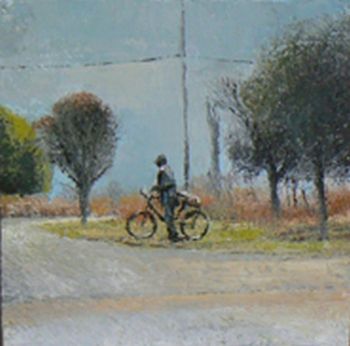 "Cyclist in the Mist"