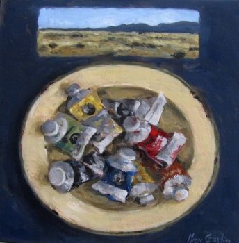 "Paint Tubes With Landscape"