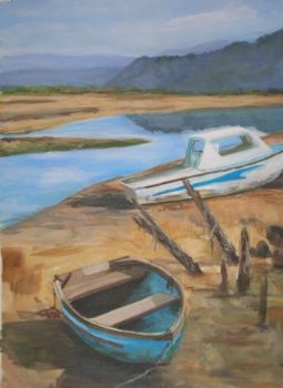 "Two Beached Boats Swartvlei"