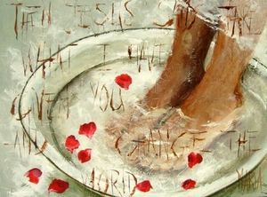 "Voetewas / Washing feet"