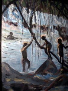 "Boys playing"