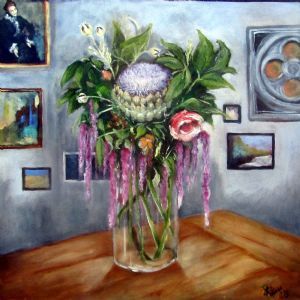 "Artichoke Bloom at the Kitchen"