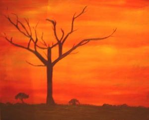 "African Sunset -Tree"