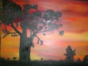 "African Sunset -Tree"