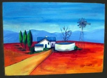 "Orange Landscape 1"