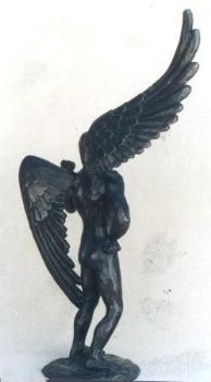 "Flexing Angel back"