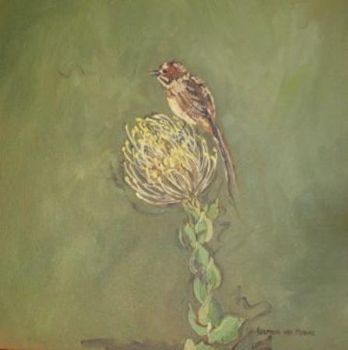 "Fynbos 12, Speldekussing; Grasvoeltj"