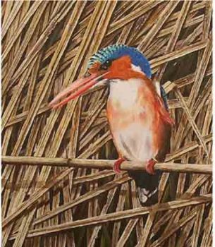 "410 Malachite in the reeds"