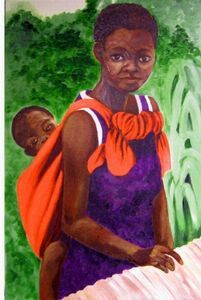 "African Mother and Child"
