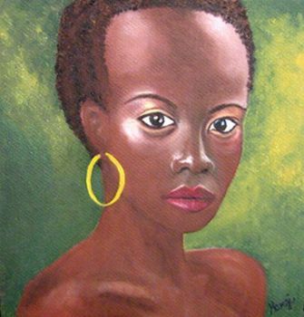 "African Girl with Earring"