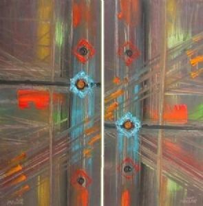 "African jewels Diptych"