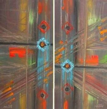 "African jewels Diptych"