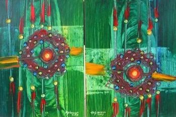 "Festive Memories Diptych"