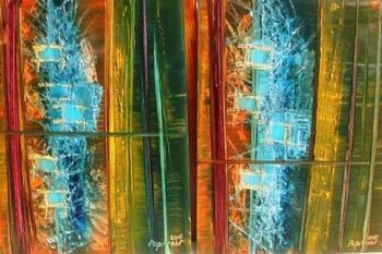 "Kalahari nights Diptych"